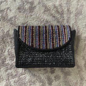 Vintage Paola Del Lungo Beaded Evening Purse